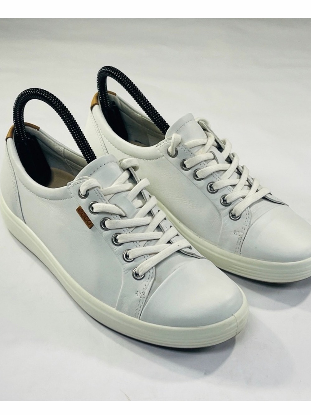 ECCO Soft 7‎ White Leather Sneakers Womens 38/7-7.5